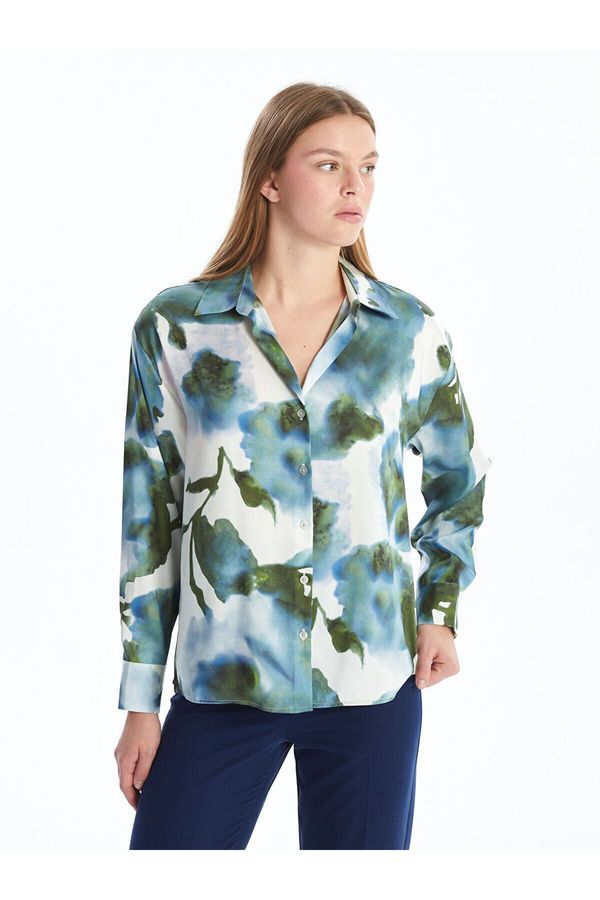 LC Waikiki LC Waikiki Lcw Patterned Oversize Satin Women's Shirt