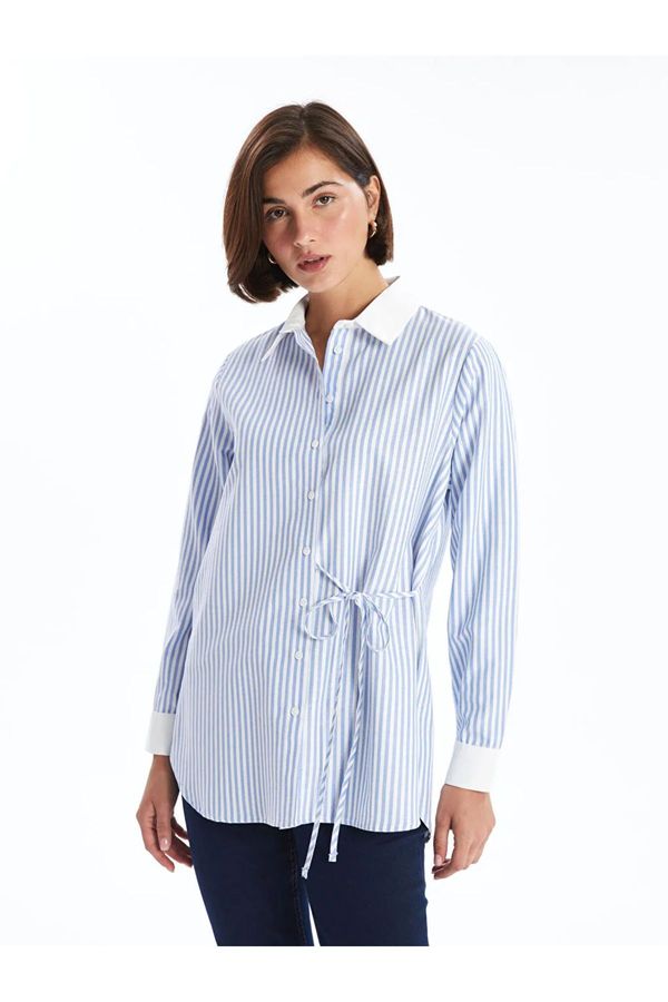 LC Waikiki LC Waikiki LCWAIKIKI Classic Blue Striped Striped Women's Shirt