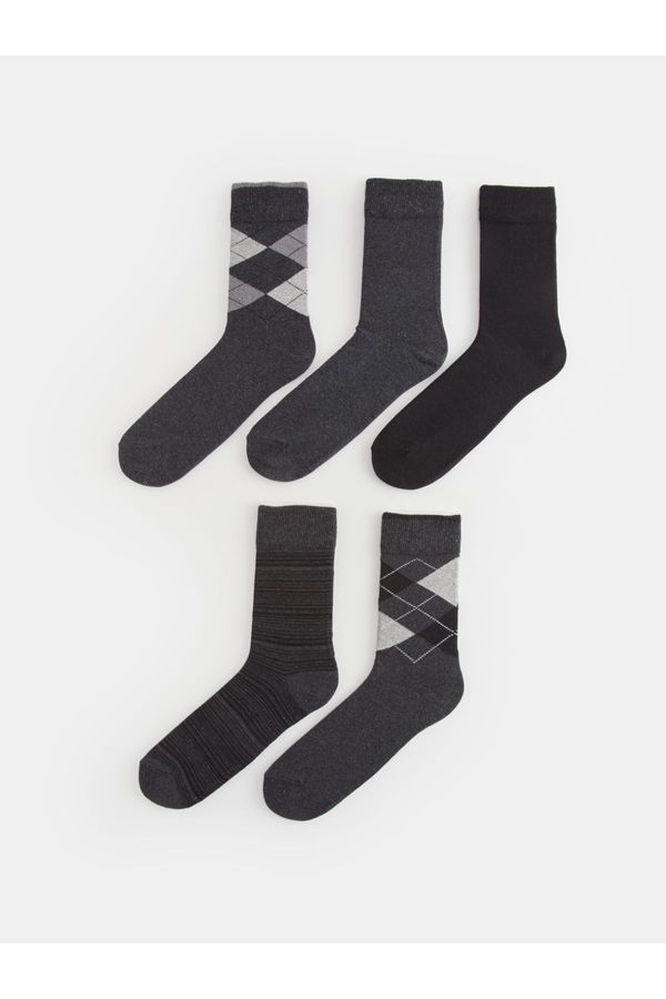 LC Waikiki LC Waikiki Patterned Men's Sock Socks 5 Pack