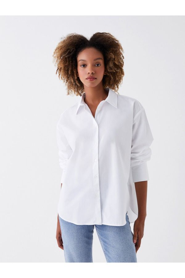 LC Waikiki LC Waikiki Plain Long Sleeve Poplin Women's Shirt