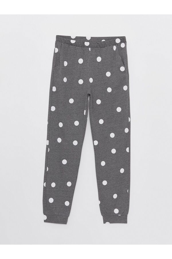 LC Waikiki LC Waikiki Polka Dot Women's Jogger Pajama Bottom with Elastic Waist