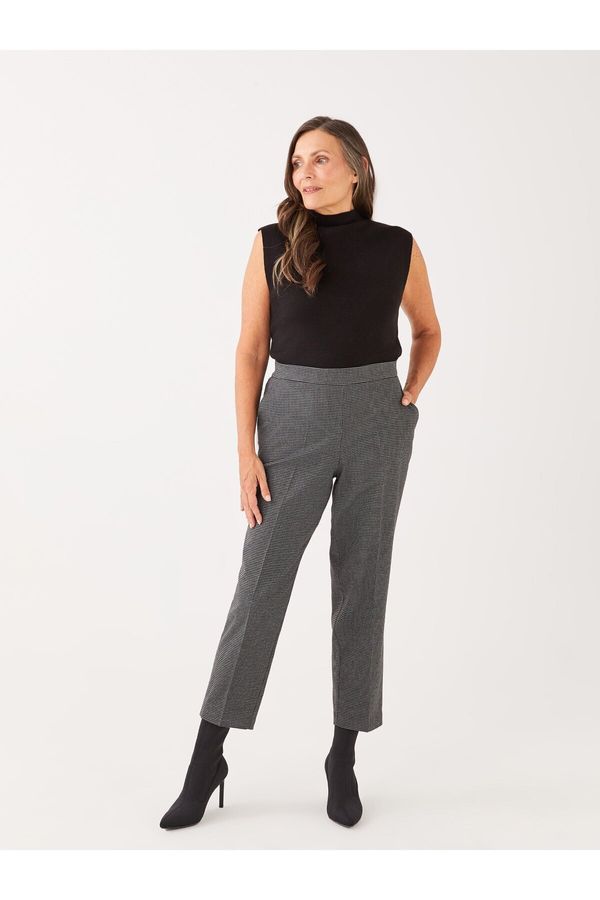 LC Waikiki LC Waikiki Standard Fit Plaid Women's Trousers