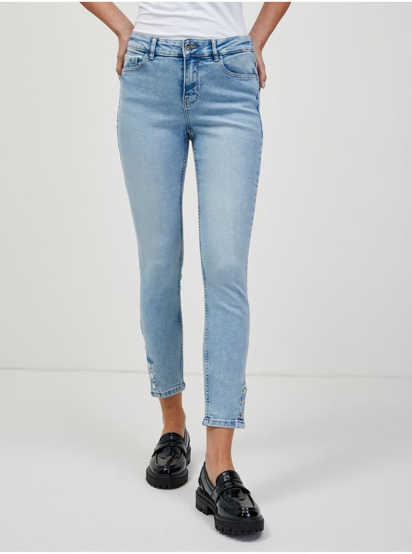 Orsay Light blue cropped slim fit jeans ORSAY