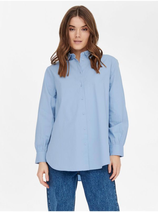 Only Light blue ladies shirt ONLY Nora - Ladies