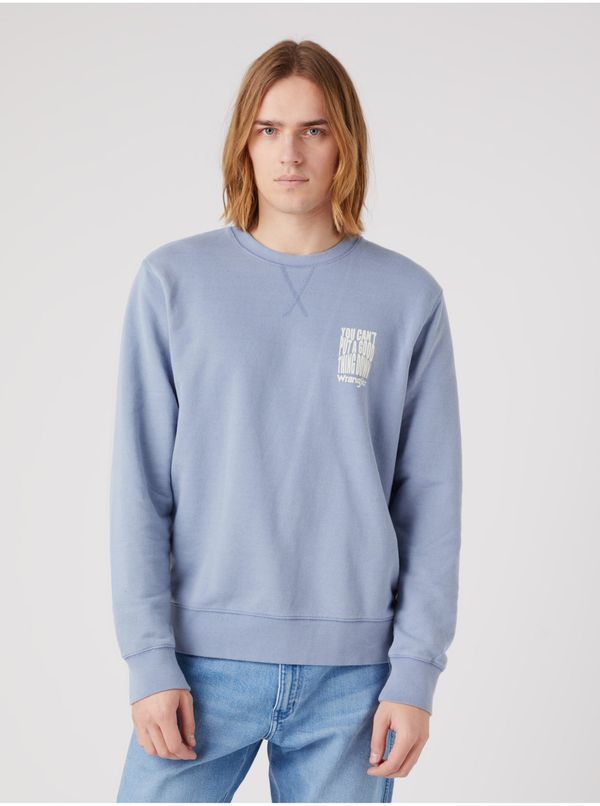 Wrangler Light blue mens sweatshirt Wrangler - Men