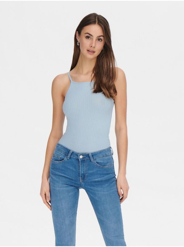 JDY Light blue ribbed tank top JDY Fransiska - Women