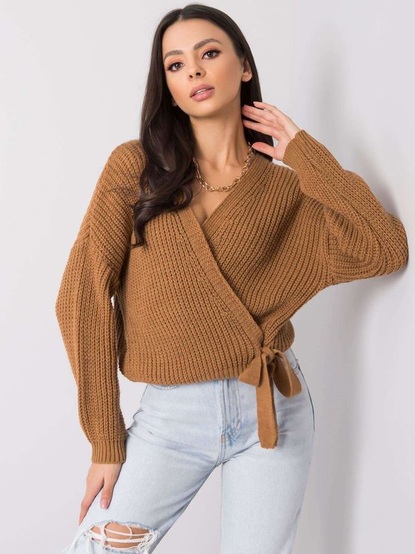 Fashionhunters Light brown sweater by Alisa SUBLEVEL