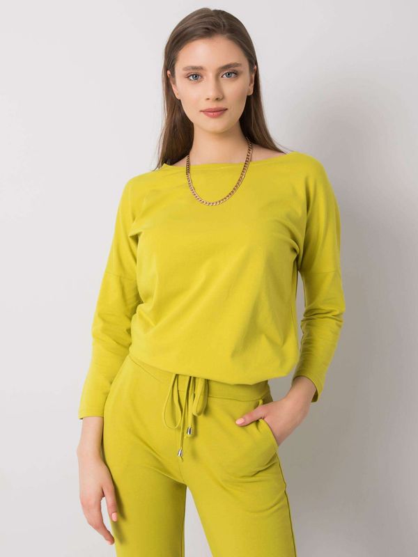 Fashionhunters Light green blouse by Fiona