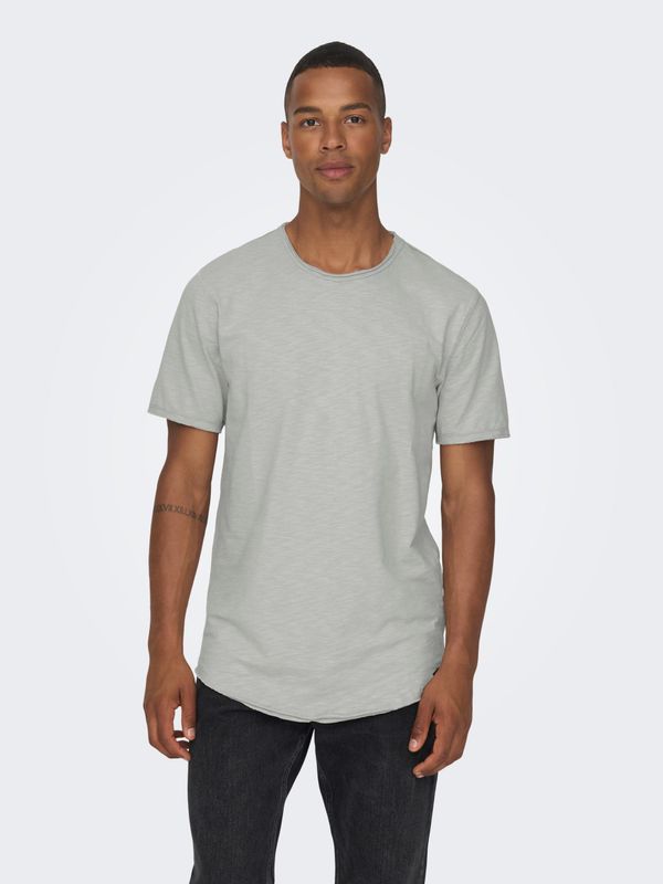 Only Light grey men's brindle T-shirt ONLY & SONS Benne