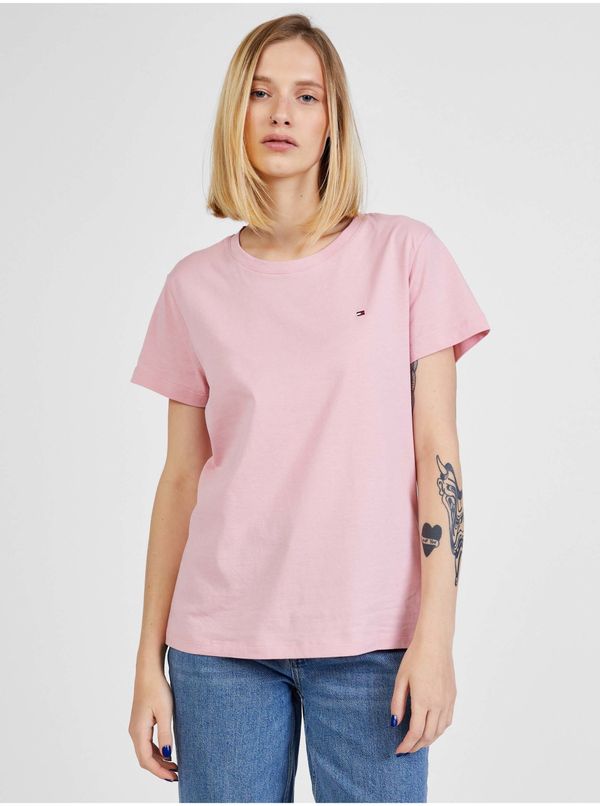 Tommy Hilfiger Light pink Women's T-Shirt Tommy Hilfiger New Crew Neck - Women