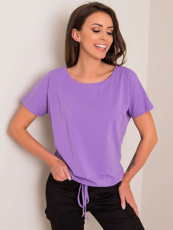 Fashionhunters Light purple Curiosity T-shirt