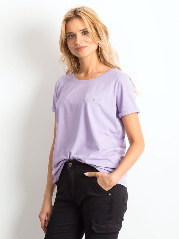 Fashionhunters Light purple Transformative T-shirt