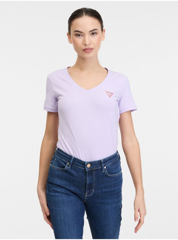 Guess Light purple women's T-shirt Guess - Women