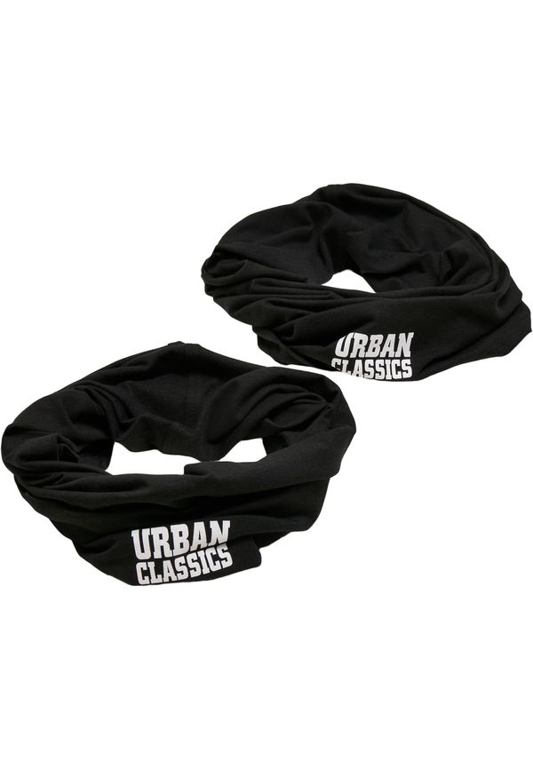 Urban Classics Accessoires Logo Tube Scarf 2-Pack Black