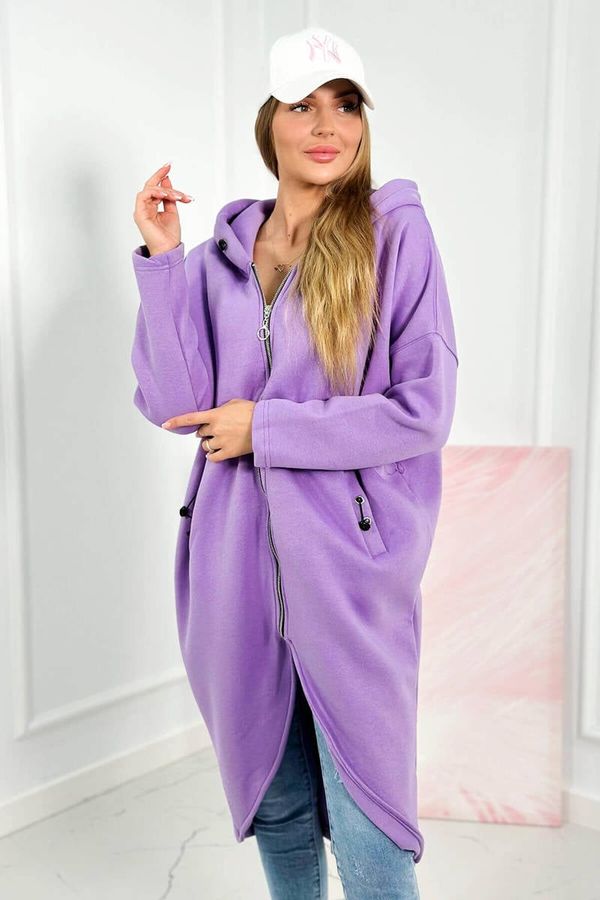 Kesi Long insulated sweatshirt purple