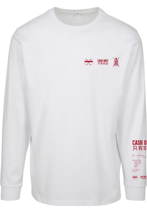 MT Men Long sleeve cash only white