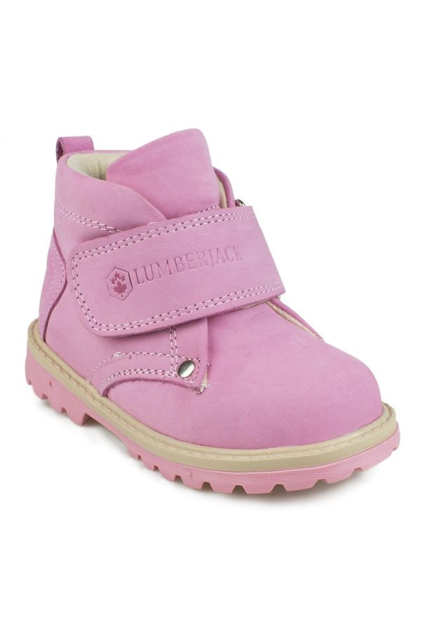 Lumberjack Lumberjack Rock Leather Pink Kids Boots