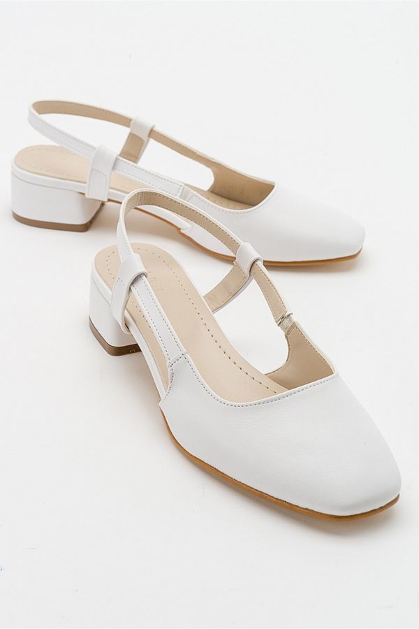 LuviShoes LuviShoes 66 White Skin Women's Sandals