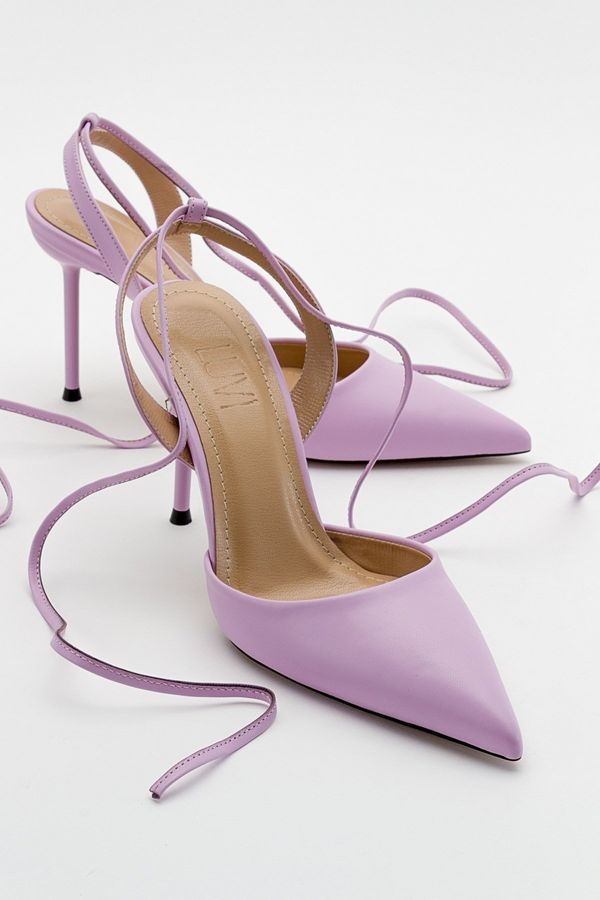 LuviShoes LuviShoes Bonje Lilac Women's Heeled Shoes