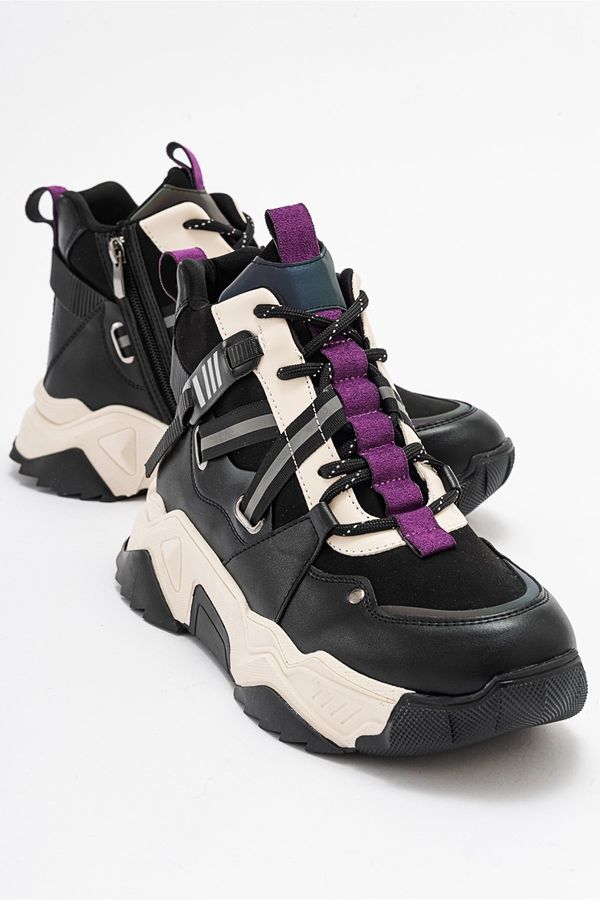 LuviShoes LuviShoes CLARA Black Purple Women's Sports Boots