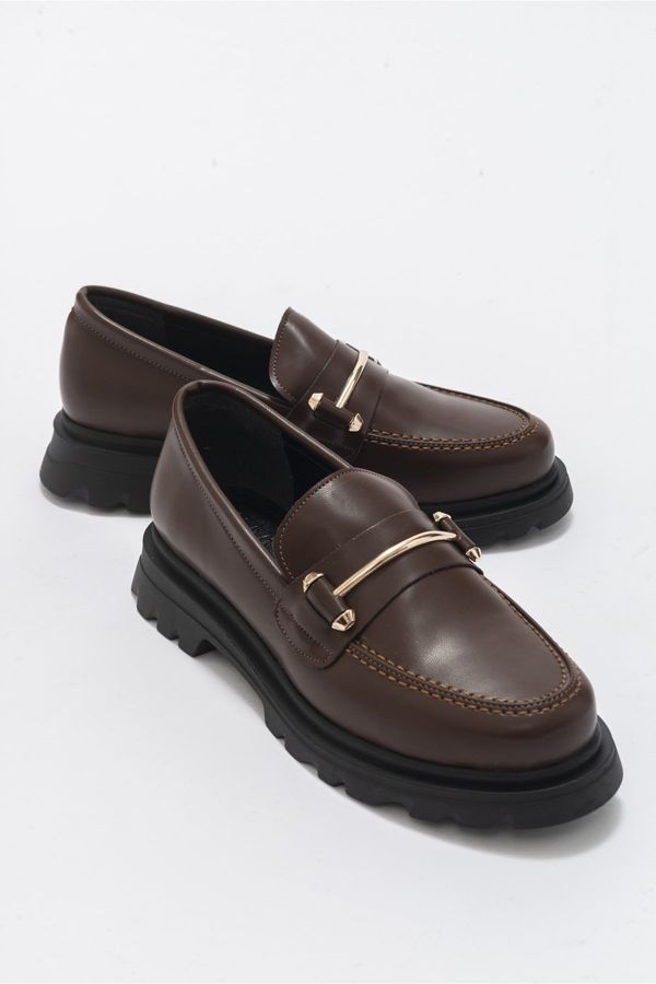 LuviShoes LuviShoes Dual Brown Skin Women's Oxford Shoes