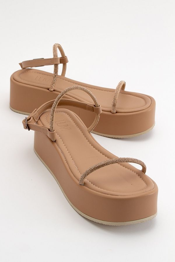 LuviShoes LuviShoes Ekos Women's Beige Sandals