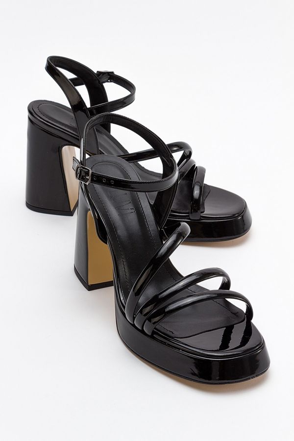 LuviShoes LuviShoes Heas Black Women's Heeled Shoes