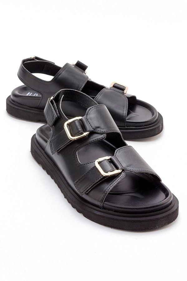 LuviShoes LuviShoes HERMOSA Women's Black Sandals