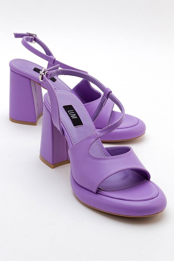 LuviShoes LuviShoes JUGA Women's Lilac Heeled Shoes
