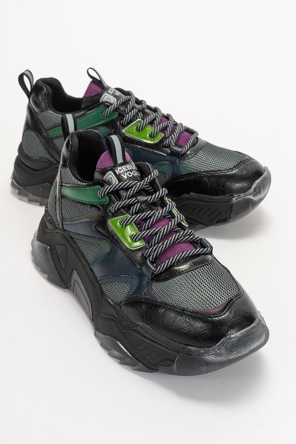 LuviShoes LuviShoes Limos Black-purple Multi Women's Sneakers