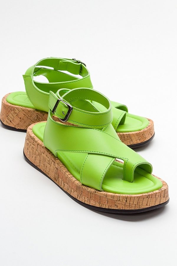 LuviShoes LuviShoes SARY Green Women's Sandals