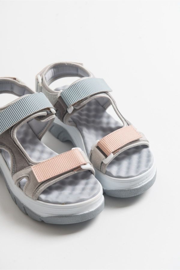 LuviShoes LuviShoes Women's Ice Blue Banded Sandals