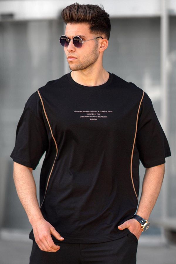 Madmext Madmext Black Oversize Men's T-Shirt 5234