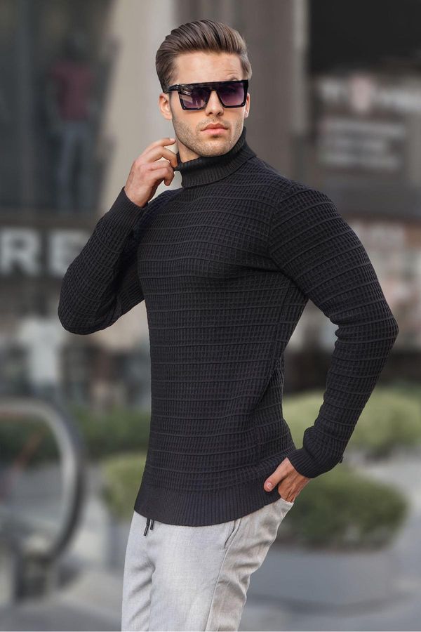 Madmext Madmext Black Turtleneck Knitwear Sweater 6832