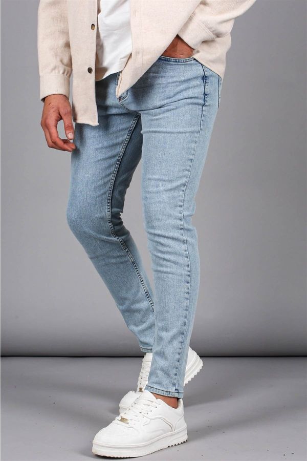 Madmext Madmext Blue Super Skinny Fit Men's Jeans 6340