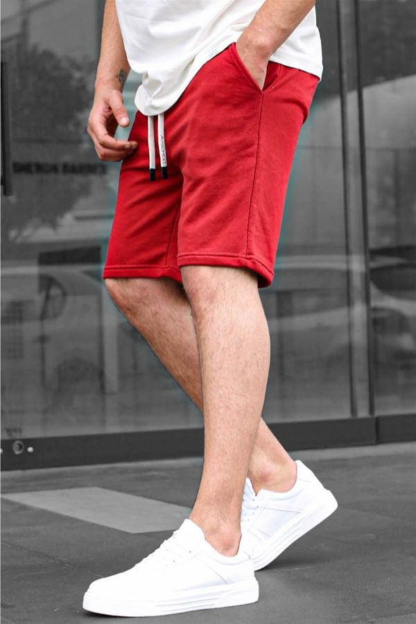 Madmext Madmext Claret Red Basic Men's Shorts 6505