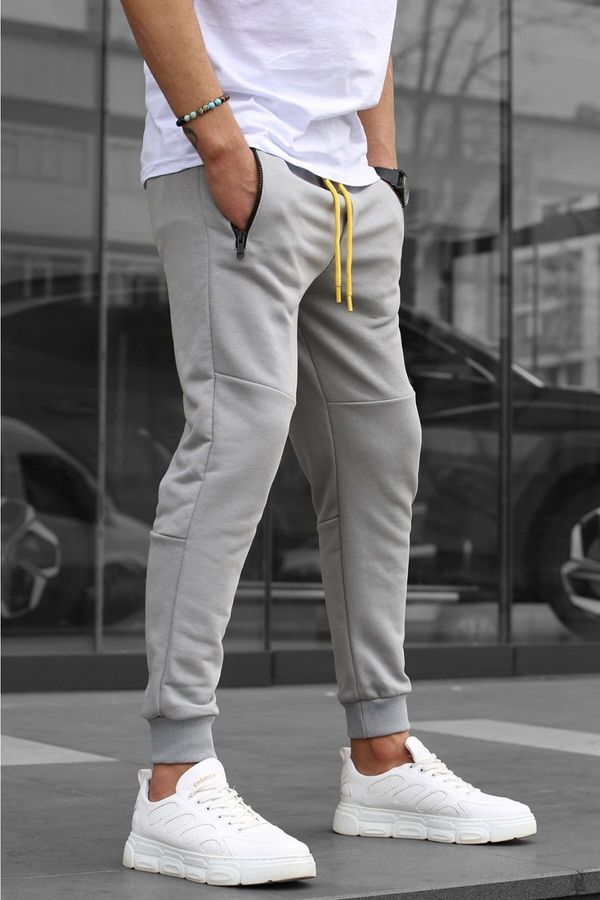 Madmext Madmext Men's Dyed Gray Basic Sweatpants