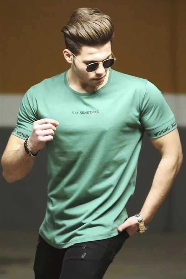 Madmext Madmext Men's Green T-Shirt 4461