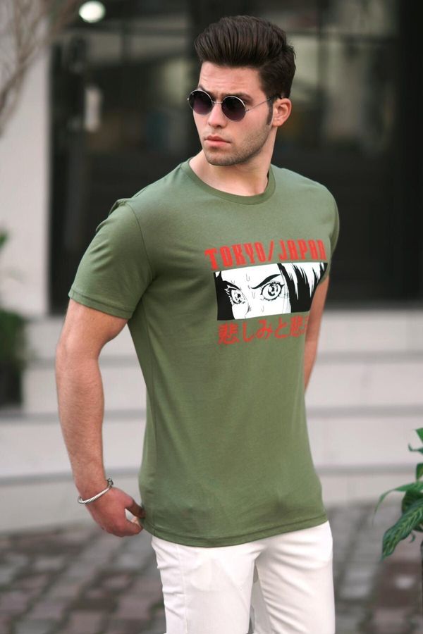 Madmext Madmext Men's Khaki T-Shirt 5224