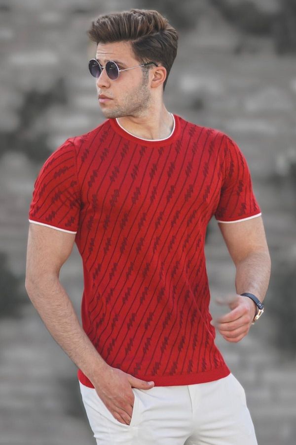 Madmext Madmext Men's Red Oversize T-Shirt 5119