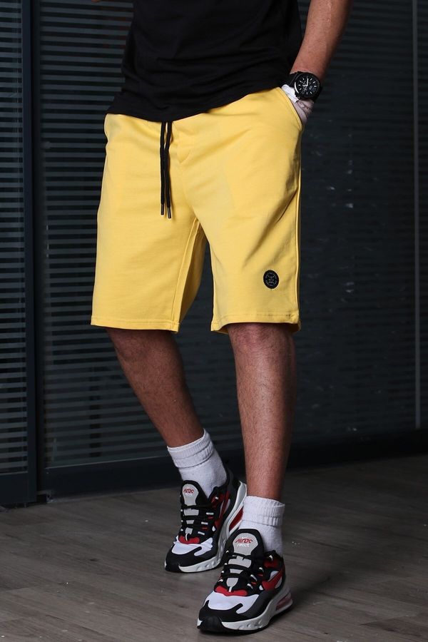 Madmext Madmext Men's Yellow Basic Shorts 5446