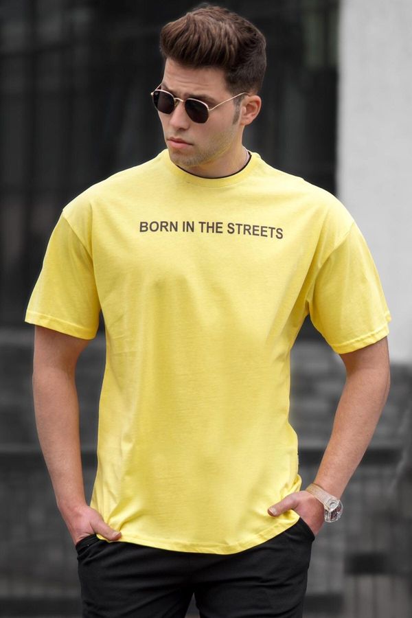 Madmext Madmext Men's Yellow T-Shirt 5219
