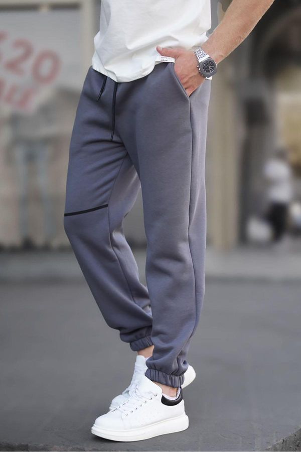 Madmext Madmext Smoked Men's Pocket Detailed Basic Sweatpants 6523
