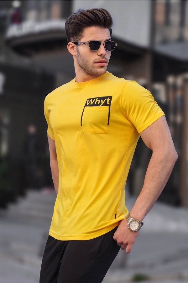 Madmext Madmext Yellow Men's T-Shirt 4959
