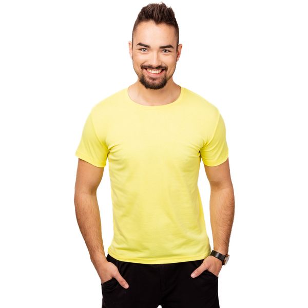 Glano Man T-shirt GLANO - yellow