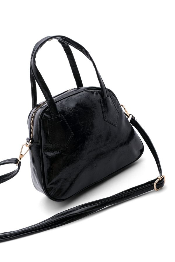 Marjin Marjin Women's Adjustable Strap Hand Shoulder Bag Teraf Black