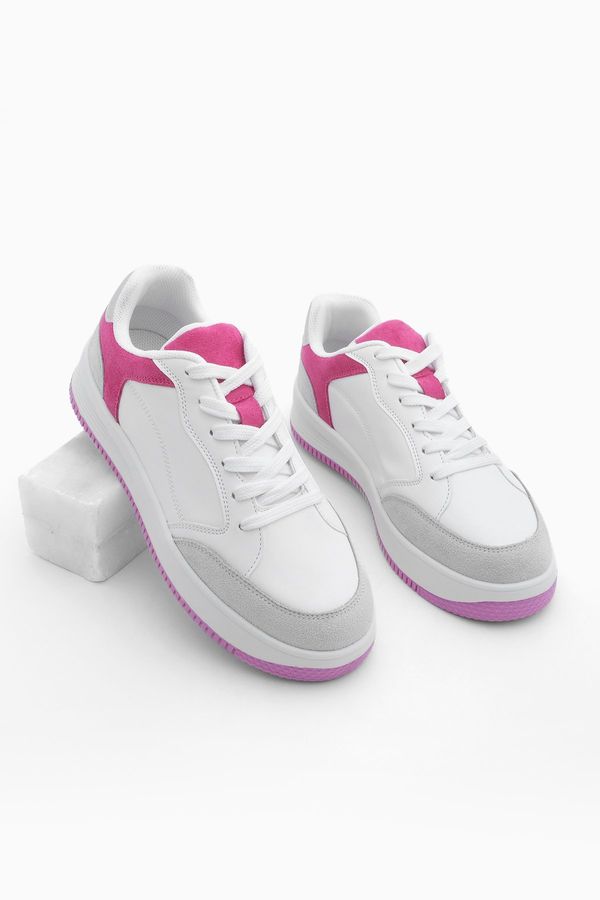 Marjin Marjin Women's Sneaker Laced Sneakers Ente Fuchsia