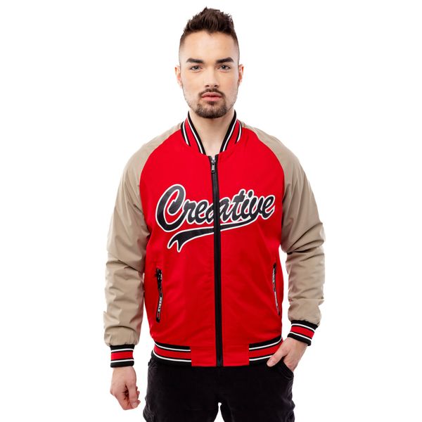 Glano Men's Baseball Jacket GLANO - Red