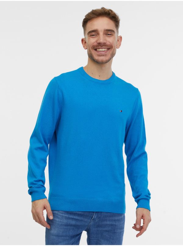 Tommy Hilfiger Men's blue sweater with cashmere Tommy Hilfiger - Men