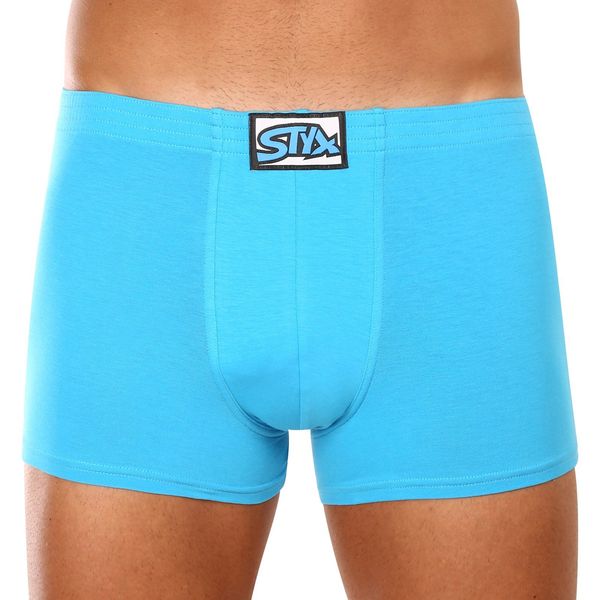 STYX Men's boxer shorts Styx classic rubber light blue